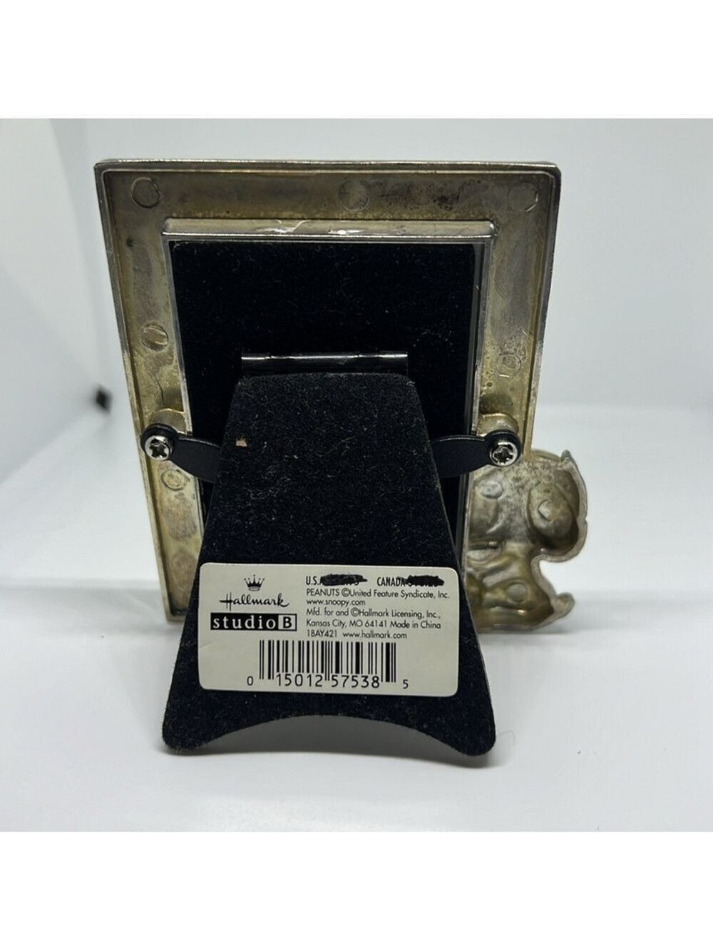 Hallmark Studio B Peanuts Snoopy Silver Photo Frane - Picture 3 of 4